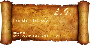 Lenkh Ildikó névjegykártya